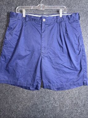 Polo by Ralph Lauren Men's Deep Blue Flat-Front Shorts